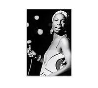 Nina Simone - Poster décoratif sur toile, affiche murale et image d'art moderne pour chambre à coucher, 50 x 75 cm