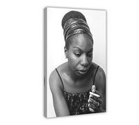 Nina Simone Poster sur toile Motif musique 20 x 30 cm