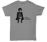 Nina Simone T Shirt Rare Soul Jazz Breaks Vinyl 45 Northern Soul, Miles Davis LP Grey L