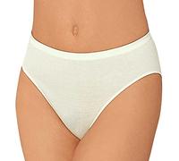 Nina von C. - Lot de 3 culottes de jazz pour femme - Pantalon série Daily - pur coton - Culottes sans coutures latérales - Slip pour femme - 95° - Blanc, noir, champagne, nude, 3 champagne, 44