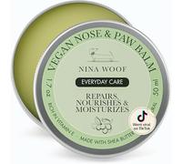 Nina Woof Baume Végan pour Chiens : Baume Coussinet Chien et Baume Truffe Chien - Formule Hydratante Naturelle avec Beurre de Karité, Léchage sans Danger, Apaise Les Pattes des Chiens.