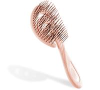 Ninabella Brosse à Cheveux Démêlante pour Femme Homme & Enfant - Ne Tire pas les Cheveux - Brosses a Cheveux Bouclés ou Mouillés Waves - Brosse Wave Demelante - Or Rose