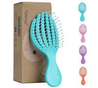 Ninabella Brosse Cheveux Demelante pour Enfant - Mini Brosse a Cheveux Design Poulpe pour Cheveux Bouclés Lisses Afro Crépus Frisés - Brosse à Cheveux Anti Noeuds pour Boucles
