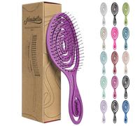 Ninabella Brosse démêlante pour cheveux raides, bouclés et humides - Ne tire pas, élimine les nœuds - Brosse spirale unique