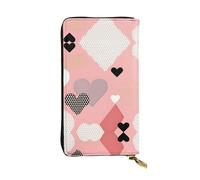 Ninainaid Portefeuille long en cuir avec imprimé graphique abstrait d'amour - Portable et pratique - Convient pour les hommes et les femmes.
