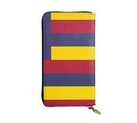 Ninainaid Portefeuille long en cuir imprimé drapeau du royaume d'Hawaï Grand portefeuille d'extérieur portable et pratique, convient pour les hommes et les femmes.