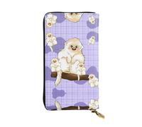 Ninainaid Portefeuille long en cuir imprimé singe doré mignon grand portefeuille d'extérieur portable et pratique, convient pour les hommes et les femmes.