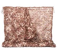 NINAT Filet De Camouflage 5Mx5M Le Désert De Filets Filets Militaire Couverture Camo Chasse d'ombrage Sable Beige Déco Camping Accessoires de Camouflage