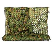 NINAT Filet de Camouflage, Woodland 5Mx5M | La Jungle De Filets Militaire Couverture Camo pour Chasse d'ombrage Déco Camping Accessoires de Camouflage