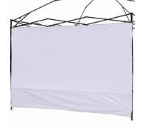 NINAT Parois Latérales Panneau latéral 3 x 3 m Parois pour Pavillon de Jardin Tente de Réception Gazebo Tonnelle Camping Protéger de la Pluie Vent Soleil - 1 Blanc Grisâtre Parois Latérales