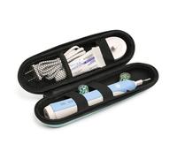 Nincha Étui de voyage compact pour brosse à dents électrique, sac de rangement de protection en EVA pour Philips Sonicare/Oral-B, étui de transport portable étanche avec poche en maille et bandes