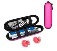 Nincha Étui de voyage pour brosse à dents électrique Oral-B/Philips Sonicare/Colgate/Reach, et la plupart des brosses à dents électriques, comprend 2 housses de brosse à dents universelles (étui rose