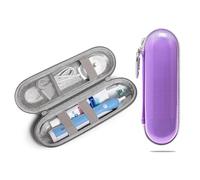 Nincha Étui EVA pour Brosse à Dents Électrique - Imperméable, Antichoc, Résistant à l'Humidité, Grande Taille - Violet - Compatible avec Oral-B IO/Pro/Smart Series, Philips Sonicare