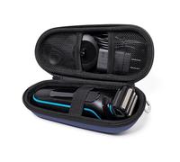 Nincha Étui pour Rasoir électrique Braun Series 3, 5, 7, 9, Coque Rigide en EVA avec Rangement pour Chargeur, étui de Transport avec Mousqueton Bleu Marine
