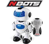 NINCO Nbots Robot Glob. avec lumière et Son, Couleur Blanc et Bleu NT10039