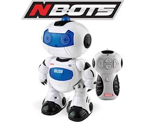 NINCO Nbots Robot Glob. avec lumière et Son, Couleur Blanc et Bleu NT10039
