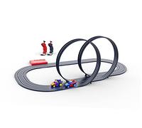Ninco - Superthings Double Looper | Circuito de Slot a Escala 1/50 y Recorrido de 320cm | Incluye Dos vehículos Speed Jumper, Con 2 Personajes Hellmut Speed y Wheelzag | A Partir de 3 años (91018)
