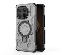 nincyee Coque pour Xiaomi 15T Pro, Airplane Armor Coque de protection robuste antichoc en silicone avec adsorption magnétique et béquille pliable Gris