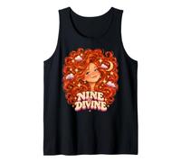Nine & Divine Rousse 9 Ans Stars Moon Fun Ginger Girl Débardeur