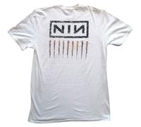 Rock Off Trade T-shirt Nine Inch Nails Downward Spiral Logo officiel du groupe Homme Blanc XL
