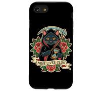 Nine Lives Club Tatouage rétro Motif Faucheuse Coque pour iPhone SE (2020) / 7/8
