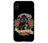 Nine Lives Club Tatouage rétro Motif Faucheuse Coque pour iPhone XS Max