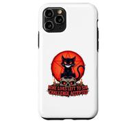Nine Lives Left to Sin Funny Evil Cat Design Gothique Coque pour iPhone 11 Pro