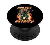 Nine Lives One Mission Cat avec M60 Mitrailleuse Graphique PopSockets PopGrip Adhésif