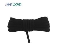 Nine Looms-Cordons Élastiques Tubulaires Maigres,Ulde Tube,Bandes De Spandex En Nylon,Boucle D'oreille,Garniture De Couture De Robe - Type 5mm-Black-5 Yards