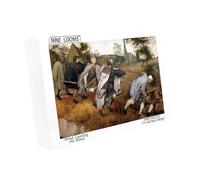 Nine Looms Puzzle en bois de 1000 pièces Pieter Bruegel The Elder-La parabole de l'aveugle menant les aveugles Cadeaux décoratifs Puzzles créatifs Cadeau créatif (1000 pièces)