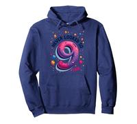 Nine Never Looked So Fine Cadeau d'anniversaire de 9 Ans Sweat à Capuche, Unisexe pour Adultes, Bleu Marine, L