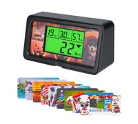 NInE-ROnG Compte à rebours numérique rétroéclairé de 9 999 Jours Grand écran LCD Compte à rebours pour la Retraite Vacances Graduation Noël Mariage Halloween et Autres scènes (GR)