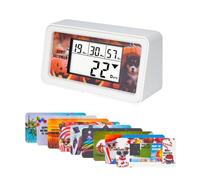 NInE-ROnG Compte à rebours numérique rétroéclairé de 9 999 Jours Grand écran LCD Compte à rebours pour la Retraite Vacances Graduation Noël Mariage Halloween et Autres scènes (WT)