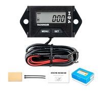 Nine-Rong Compteur Horaire Digital Auto-Alimenté Pour Entretien/TachymèTre, Alerte Rpm, 2 SystèMes D'Affichage, éTanche Pour Moteur Hors-Bord Souffleur De Feuilles GéNéRateur Tondeuse à Gazon Moto