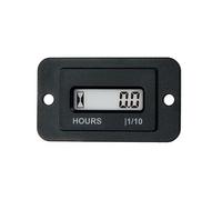 NInE-ROnG Compteur Horaire Numérique LCD Réinitialisable,AC 86-230V,Adapté à la Tondeuse à Gazon,au Moteur Diesel,au tracteur,à la Chaudière,au Générateur,au Compresseur d'air(HM010-1-AC)