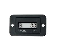 NInE-ROnG Compteur Horaire Numérique LCD Réinitialisable,DC 4,5-90V,Adapté à la Tondeuse à Gazon,au Moteur Diesel du Tracteur, à la Chaudière,au Générateur et au Compresseur d'air(HM010-1-DC)