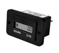 NInE-ROnG Compteur horaire réinitialisable à coins arrondis, 86-230 V CA