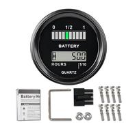 NInE-ROnG DC12~48V Indicateur de batterie plomb-acide, jauge, compteur d'heures, étanche, universel, LCD numérique, alerte de décharge de la batterie, pour voiturette de golf, chariot élévateur, Star