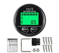 NInE-ROnG Indicateur de capacité de batterie DC12~48V Compteur horaire Indicateur de tension étanche Utilisé pour les batteries plomb-acide Batteries GEL Batteries LiFeO4 et autres batteries