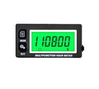 NInE-ROnG Rétroéclairage LCD numérique compteur d'heures de fonctionnement compte-tours thermomètre moteur horloge interchangeable pour moto, ATV, marine, bateau à essence