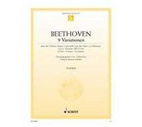 Nine Variations A major: on the Theme "Quant è più bello" from "La Molinara" by G. Paisiello. WoO 69. piano.