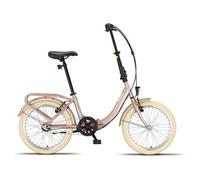 PACTO NINE vélo pliant cadre acier entrée basse Shimano nexus 3 vitesses freins sur jante qualité hollandaise entièrement équipé rose