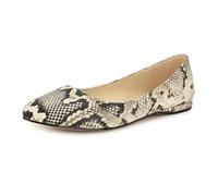 Nine West Ballerines plates Speakup pour femme, Serpent naturel clair Multi 113, 40 EU