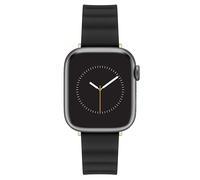 Nine West Bracelet tendance pour Apple Watch, sécurisé, réglable, bracelet de rechange pour Apple Watch, s'adapte à la plupart des poignets, noir/or, 20 millimeters