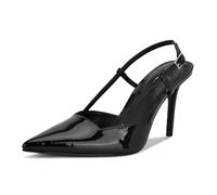 Nine West Escarpins Mianda pour femme, Noir verni 001, 35 EU
