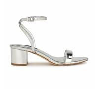 Nine West Femme Allora Sandale à Talon, Argent 040, 39 EU