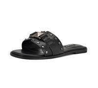 NINE WEST Femme Griyen Sandale Plate, Noir 002, 36.5 EU