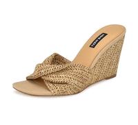 Nine West Femme Nikhil Sandale cale, Naturel 110, 38 EU