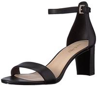 NINE WEST Femme Pruce Leather Sandales avec ajout, Noir, 44 EU