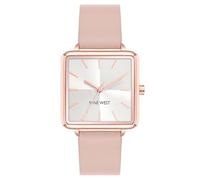 NINE WEST Femmes Analogique Quartz Japonais Montre avec Bracelet en Simili Cuir 086702738144